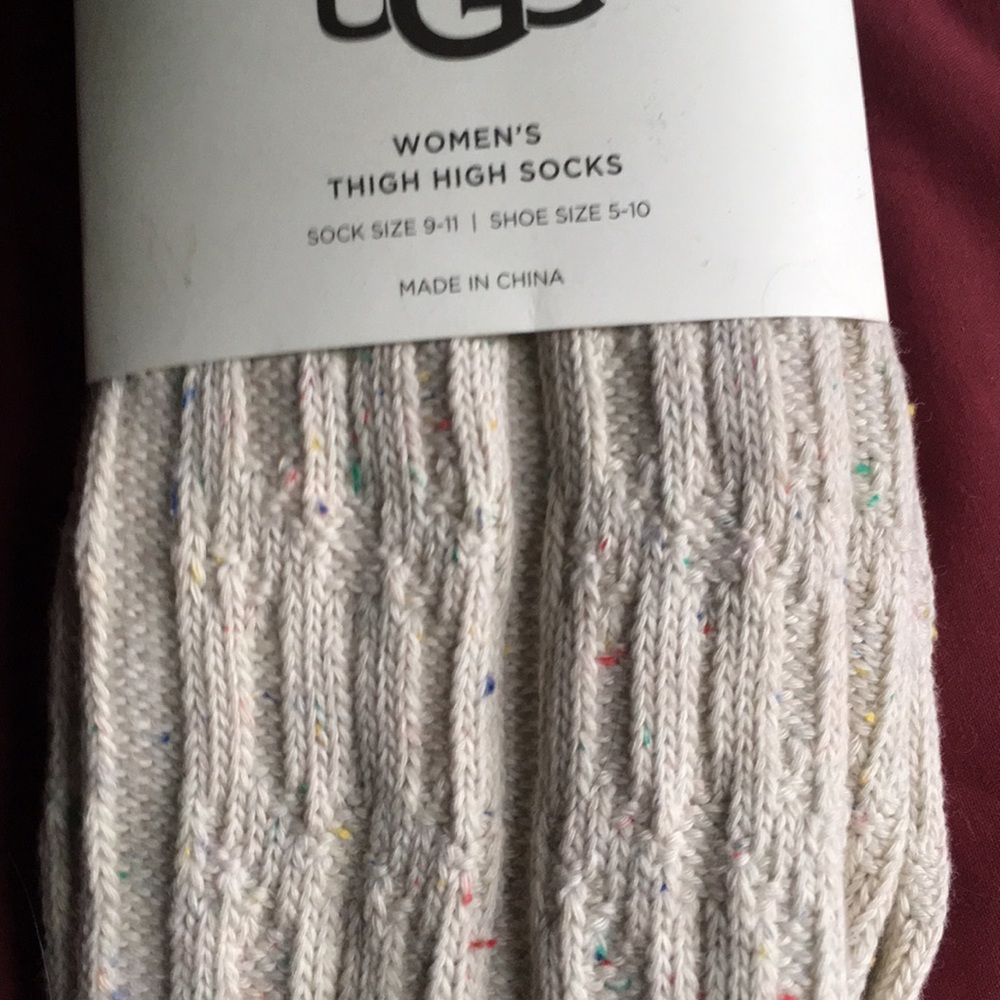 3 UGG Over Knee Socks Cable Knit Thigh High Boot - Picture 6 of 6
